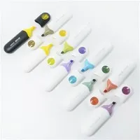 Resaltador de punta suave de colores pastel de 8 piezas