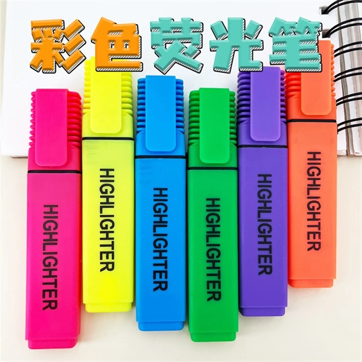 Juego de 6 colores Rotulador marcador resaltador de color caramelo