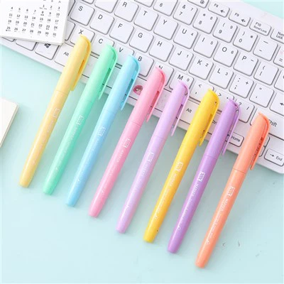 Paquete de 8 resaltadores con punta de cincel de colores vintage